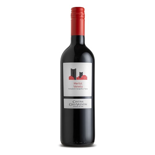 Colli Vicentini Merlot DOC 75cl - Italian Red Wine - 5 Stars
